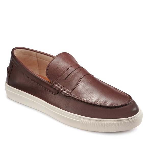 G.H.BASS Men's Leather Penny Loafer SneakerBurgundySize: 7